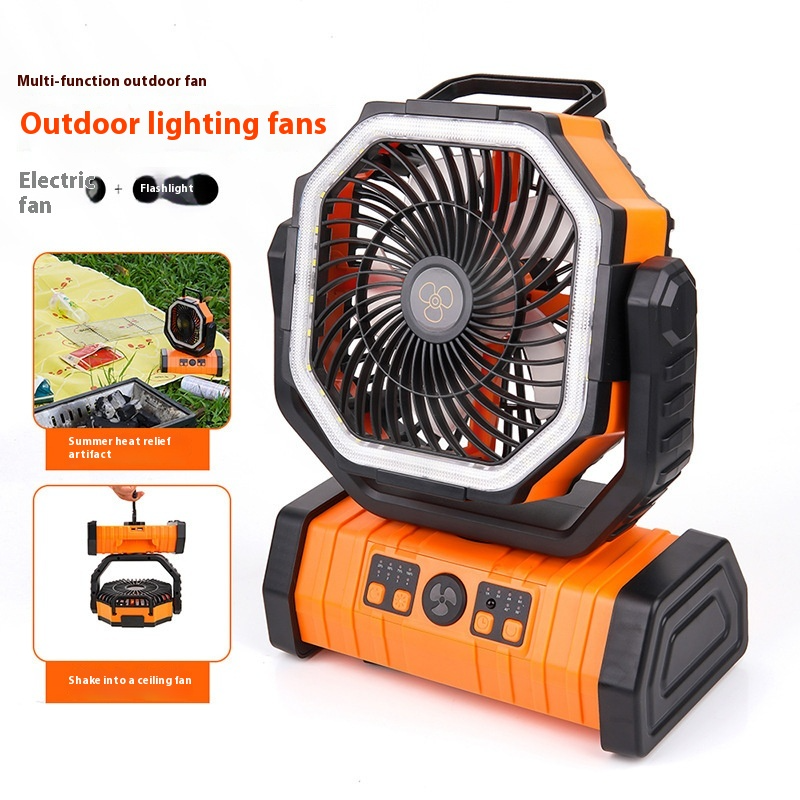 Outdoor Household Power Bank LED Light Camping Fan - GHAVASTORE