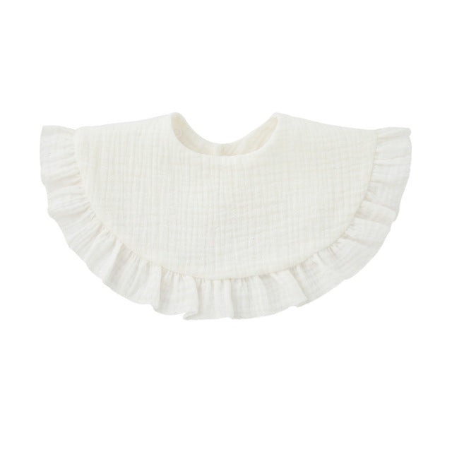 Soft Cotton Ruffle Bib For Infants And Toddlers - GHAVASTORE