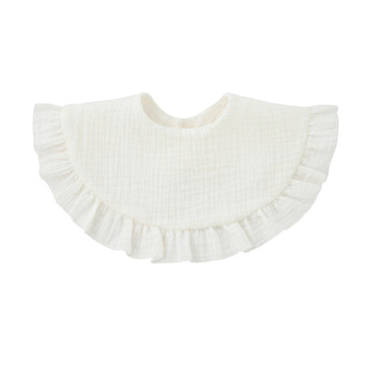 Soft Cotton Ruffle Bib For Infants And Toddlers - GHAVASTORE