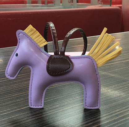 Handmade Leather Pony Keychain And Bag Charm - GHAVASTORE