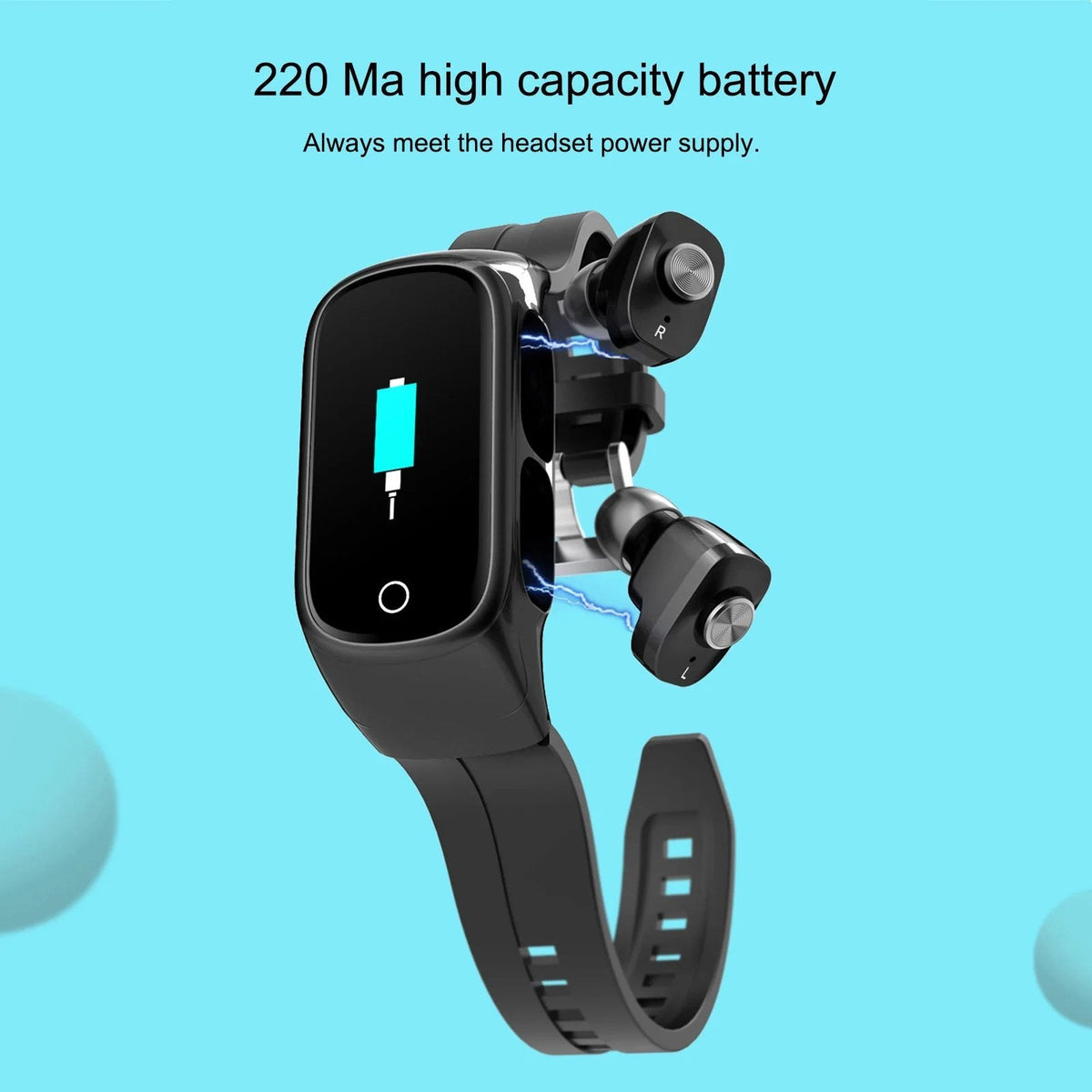 2-In-1 Smart Watch & Earbuds Fitness True Wireless Combo - GHAVASTORE