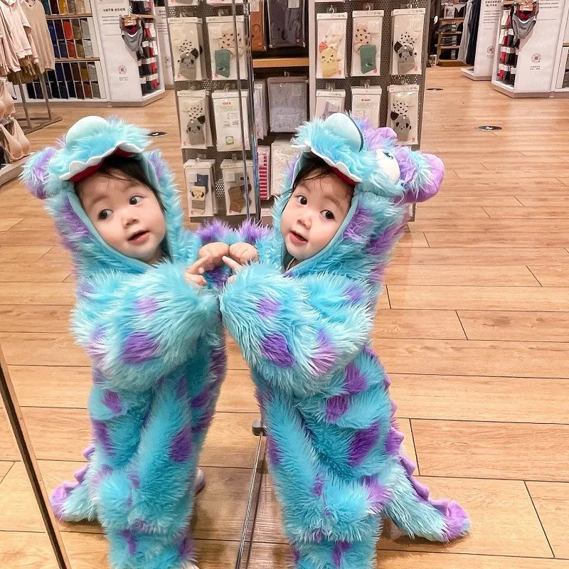 Cute Animal Baby Jumpsuit With Hooded Zipper - GHAVASTORE