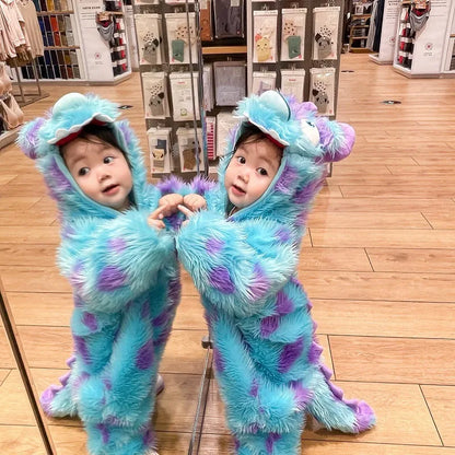 Cute Animal Baby Jumpsuit With Hooded Zipper - GHAVASTORE