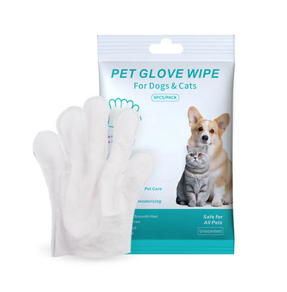 Pet Cleaning Gloves & Wipes - GHAVASTORE