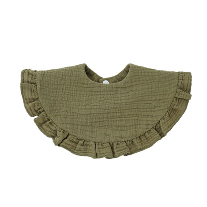 Soft Cotton Ruffle Bib For Infants And Toddlers - GHAVASTORE