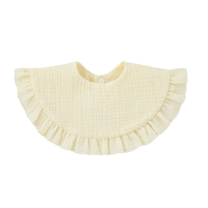 Soft Cotton Ruffle Bib For Infants And Toddlers - GHAVASTORE