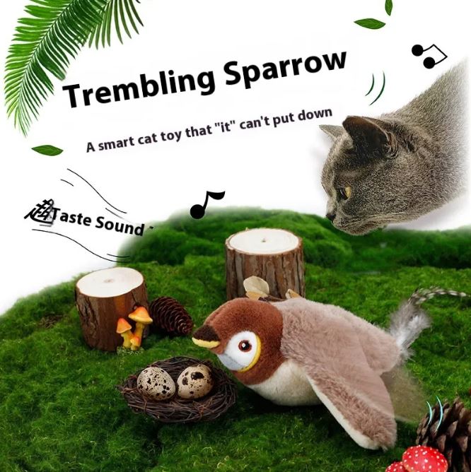 Flapping Bird Cat  Toy - GHAVASTORE
