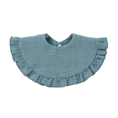 Soft Cotton Ruffle Bib For Infants And Toddlers - GHAVASTORE