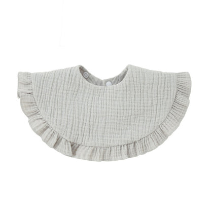 Soft Cotton Ruffle Bib For Infants And Toddlers - GHAVASTORE