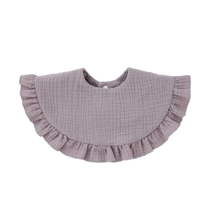 Soft Cotton Ruffle Bib For Infants And Toddlers - GHAVASTORE