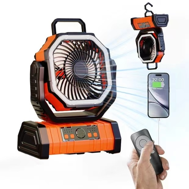 Outdoor Household Power Bank LED Light Camping Fan - GHAVASTORE