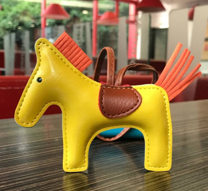 Handmade Leather Pony Keychain And Bag Charm - GHAVASTORE