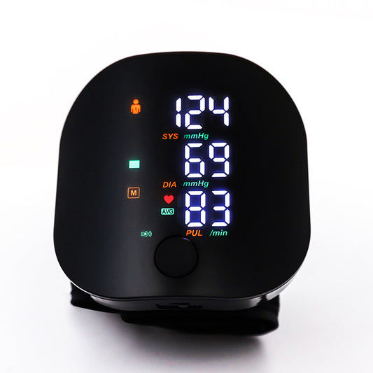 Rechargeable Backlight Wrist Blood Pressure Monitor - GHAVASTORE