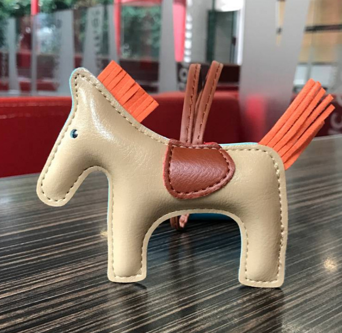 Handmade Leather Pony Keychain And Bag Charm - GHAVASTORE