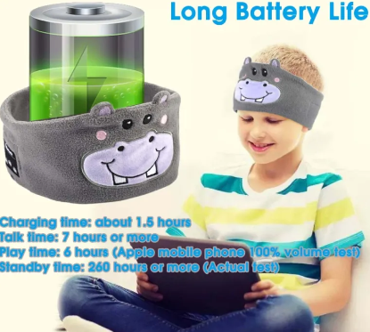 Bluetooth Headset Animal Headband Sleep Mask - GHAVASTORE