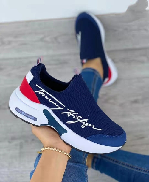 Casual Breathable Wedges Ladies Walking Sneakers Flat Women Shoes - GHAVASTORE