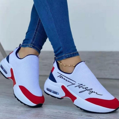 Casual Breathable Wedges Ladies Walking Sneakers Flat Women Shoes - GHAVASTORE