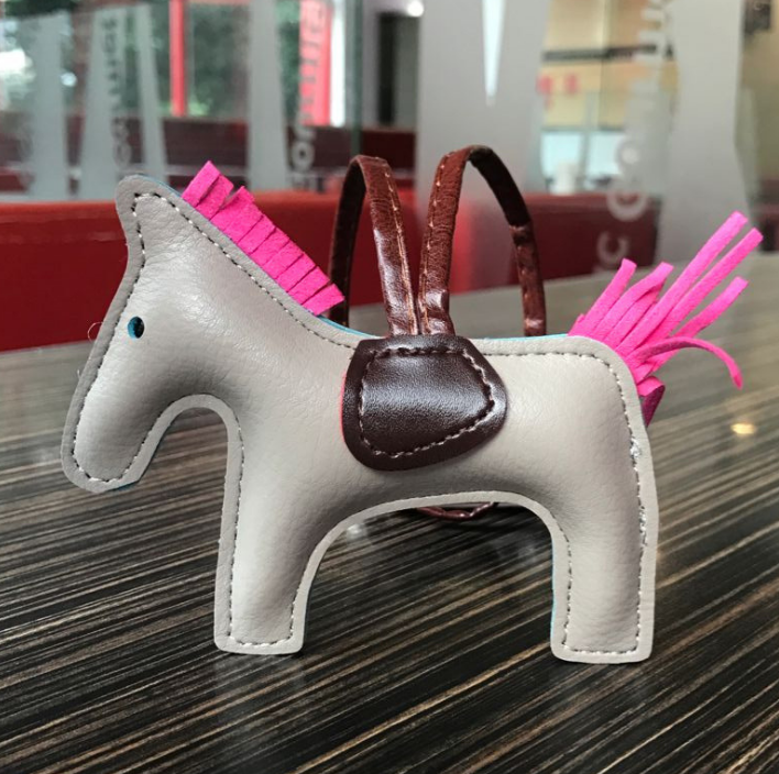 Handmade Leather Pony Keychain And Bag Charm - GHAVASTORE