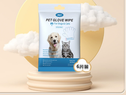 Pet Cleaning Gloves & Wipes - GHAVASTORE