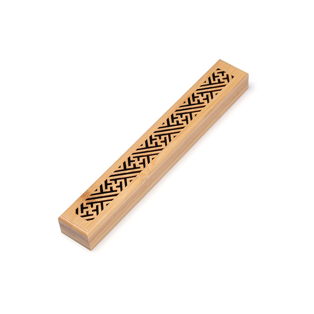Bamboo Incense Burner With Agarwood Box For Home Use - GHAVASTORE