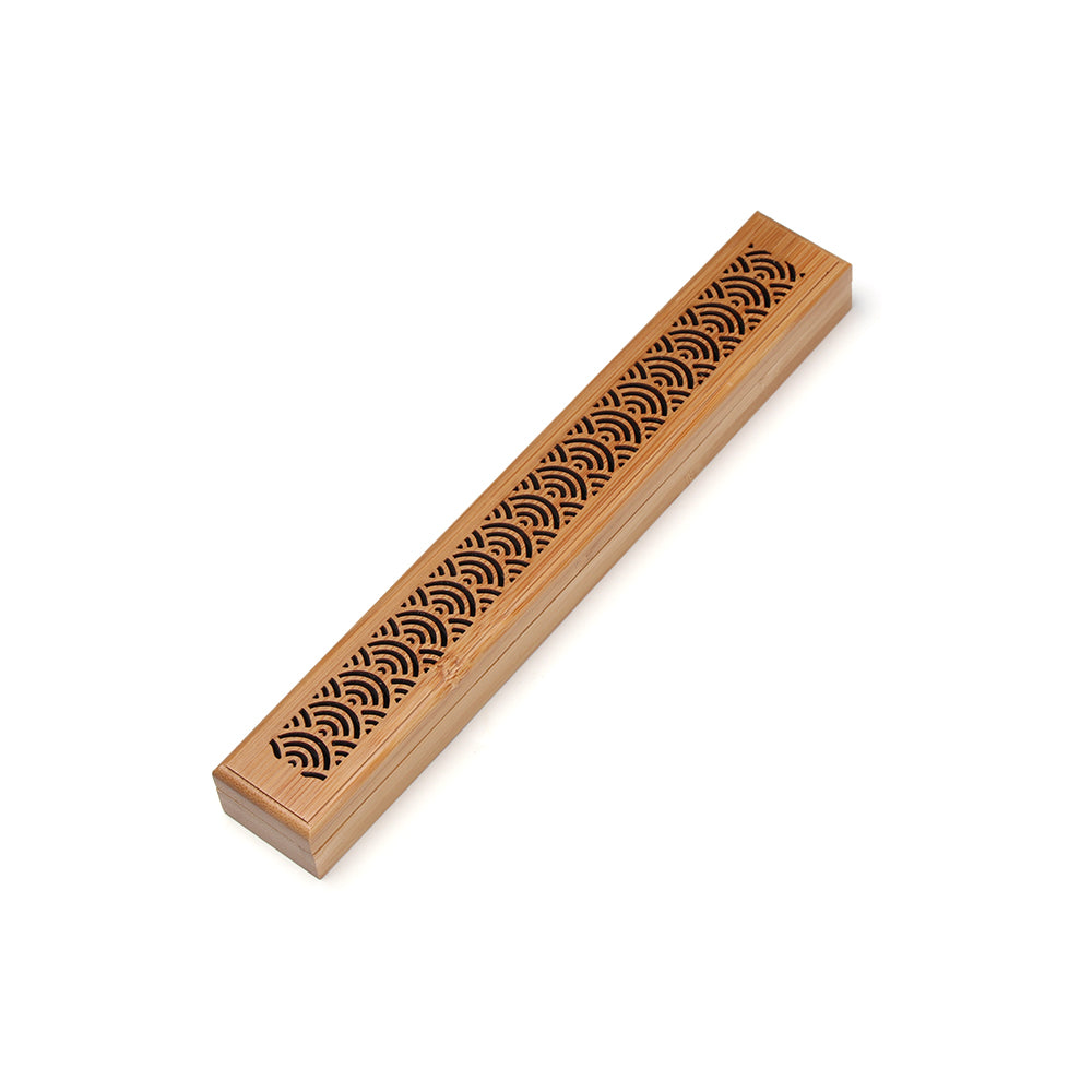 Bamboo Incense Burner With Agarwood Box For Home Use - GHAVASTORE
