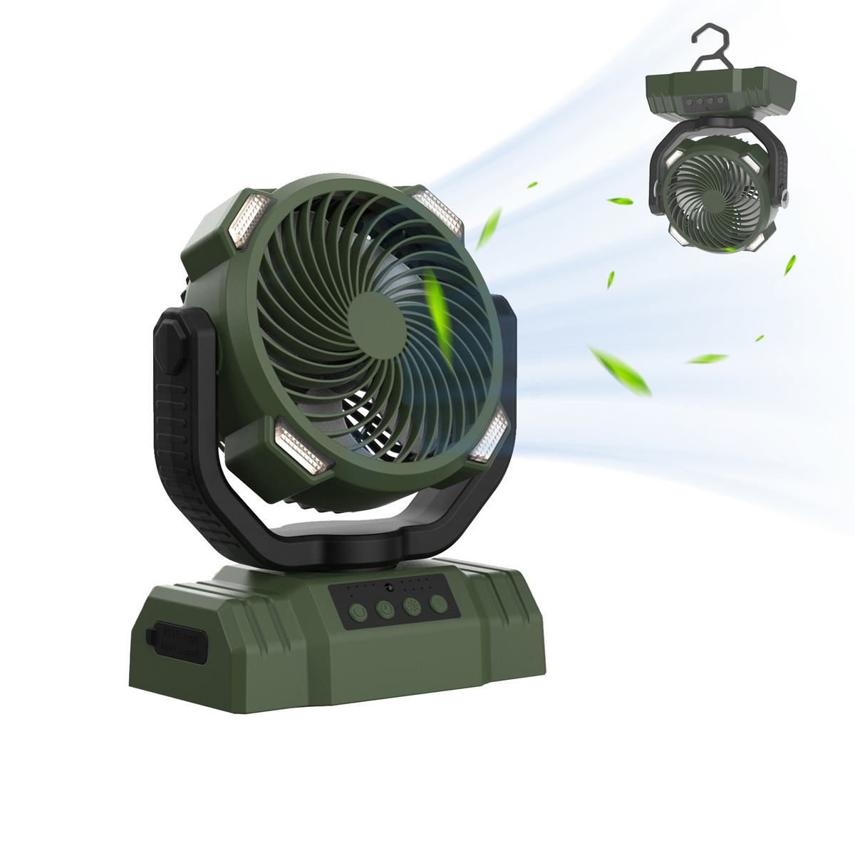 Outdoor Household Power Bank LED Light Camping Fan - GHAVASTORE
