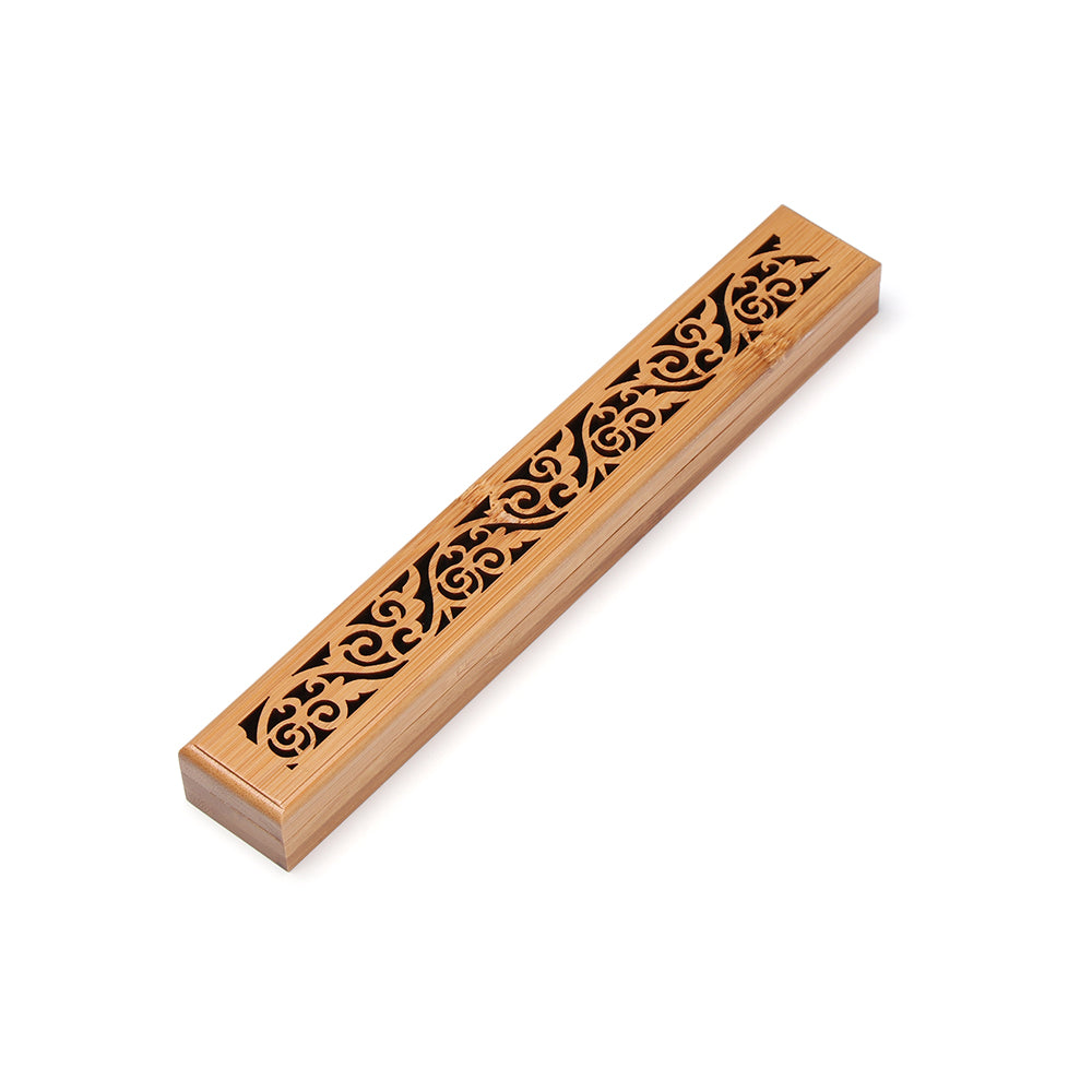 Bamboo Incense Burner With Agarwood Box For Home Use - GHAVASTORE
