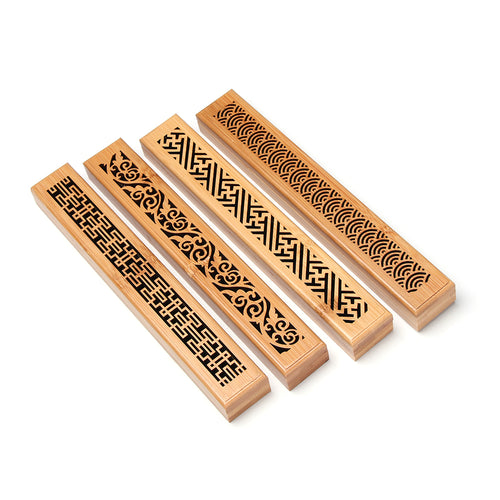 Bamboo Incense Burner With Agarwood Box For Home Use - GHAVASTORE
