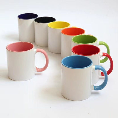 11oz Sublimation Stylish Coffee Color Mug - GHAVASTORE