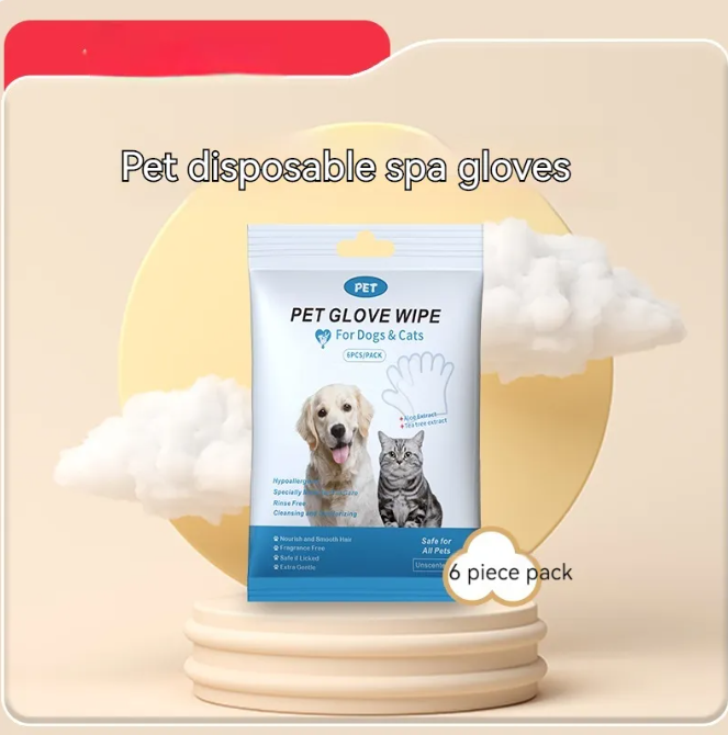 Pet Cleaning Gloves & Wipes - GHAVASTORE