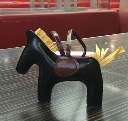 Handmade Leather Pony Keychain And Bag Charm - GHAVASTORE