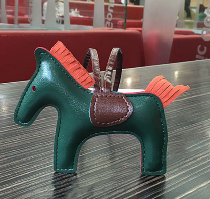 Handmade Leather Pony Keychain And Bag Charm - GHAVASTORE