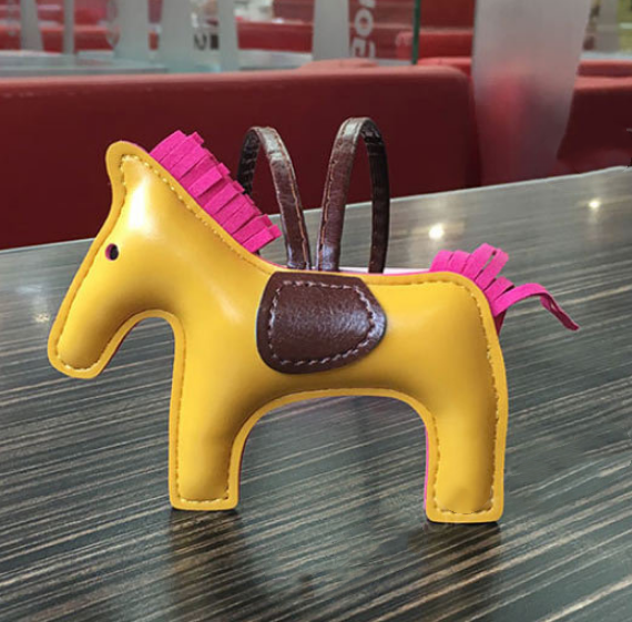 Handmade Leather Pony Keychain And Bag Charm - GHAVASTORE