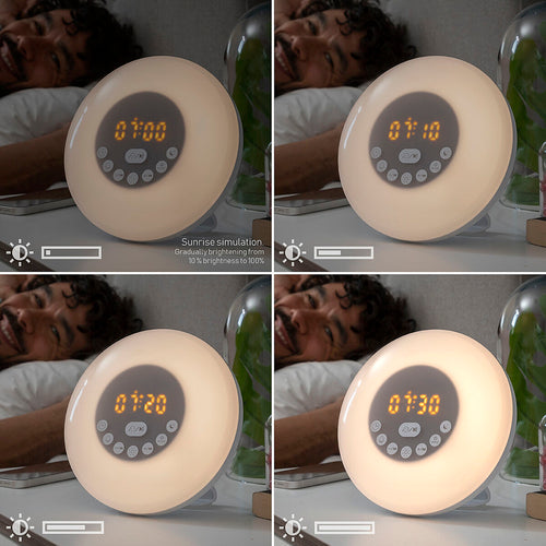 Rechargeable Sunrise Alarm Clock with Speaker Sunrilk InnovaGoods - GHAVASTORE