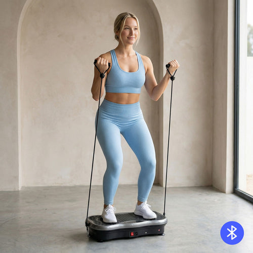 Vibration Platform with Speaker, Resistance Bands and Remote Control - GHAVASTORE